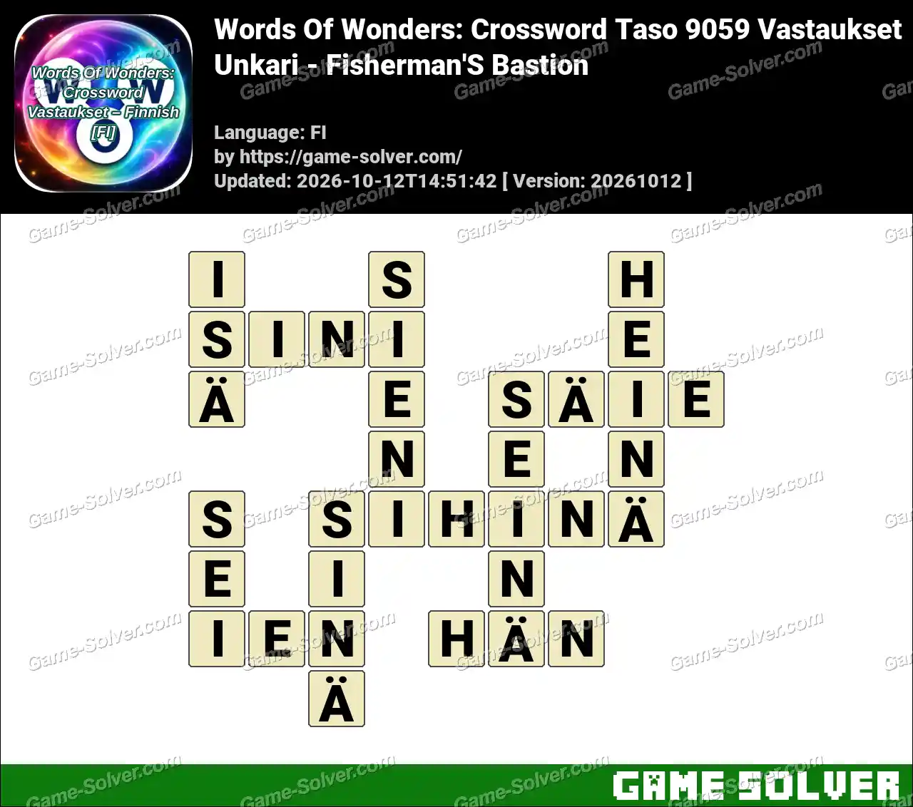 Words Of Wonders: Crossword Taso 9059 Vastaukset – Unkari – Fisherman’S Bastion